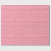 Eenvoudige Roze Valentijn Hart Loop Stripe Cadeaupapier (Vlak)