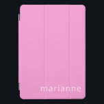 Eenvoudige roze, vaste kleur, persoonlijke naam iPad pro cover<br><div class="desc">Eenvoudig roze,  vaste kleur,  persoonlijke naam iPad Pro-Hoesje</div>