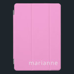 Eenvoudige roze, vaste kleur, persoonlijke naam iPad pro cover<br><div class="desc">Eenvoudig roze,  vaste kleur,  persoonlijke naam iPad Pro-Hoesje</div>