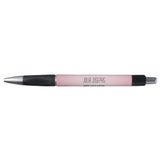 Eenvoudige roze verloop geometrische pen (Voorkant)