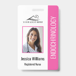 Eenvoudige Roze Verpleegster  Badge