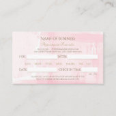 Eenvoudige roze Waterverf Elegant Script Afspraak Afsprakenkaartje (Voorkant)