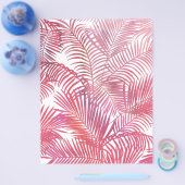 Eenvoudige roze waterverf moderne tropische palmbo flyer (Enkel)