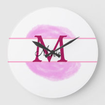 eenvoudige roze waterverf textuur voeg uw naam tek
