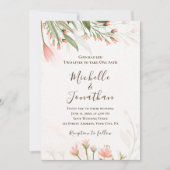 Eenvoudige roze Waterverf ventilatortuin Christeli Kaart (Voorkant)