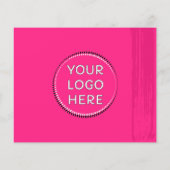 Eenvoudige roze winkelinstructies voor kleine bedr flyer (Achterkant)