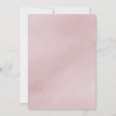 Eenvoudige Roze & Witte Bewaar de Datum Foto Save The Date (Achterkant)