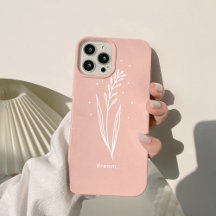 Eenvoudige Roze Witte Bloemige Esthetische Geperso
