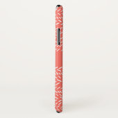 Eenvoudige Roze Witte Strepen Boho Voeg Naam Toe Case-Mate iPhone Case (Achterkant / rechts)