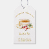 Eenvoudige Rozenbottel Tea Hang Label Cadeaulabel (Voorkant)