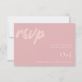 Eenvoudige RSVP-kaart met Roos van mosterd met keu Kaart (Achterkant)