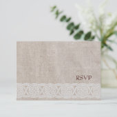 Eenvoudige RSVP-kaart voor celbruiloft Kaart (Staand voorkant)