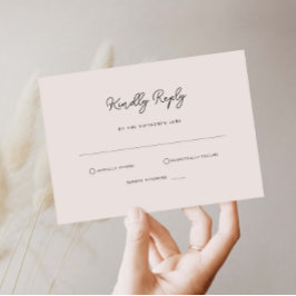 Eenvoudige RSVP Reply-Kaart