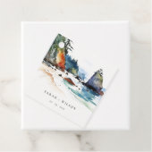 Eenvoudige Ruby Beach Olympic National Park bruilo Bedankjes Labels (In situ)