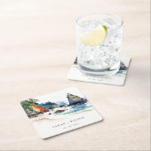 Eenvoudige Ruby Beach Olympic National Park bruilo Kartonnen Onderzetters (Insitu)