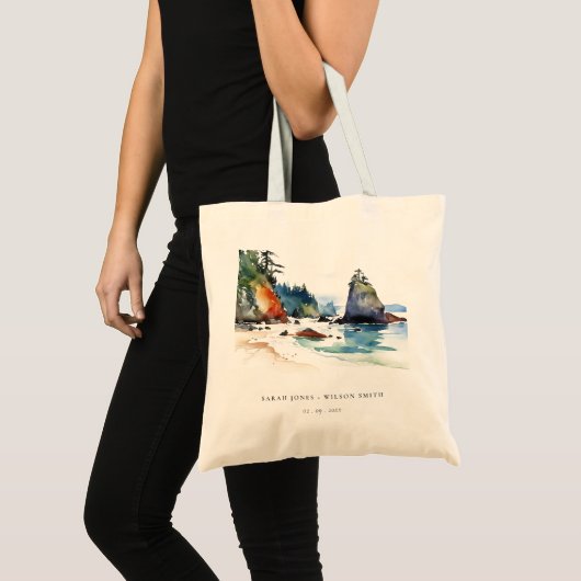 Eenvoudige Ruby Beach Olympic National Park bruilo Tote Bag (Voorkant (product))