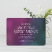 Eenvoudige ruimtevaart - Birthday Hand Drawn Uitno Kaart (Staand voorkant)