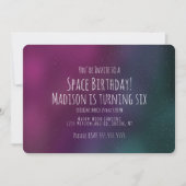 Eenvoudige ruimtevaart - Birthday Hand Drawn Uitno Kaart (Voorkant)