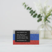 Eenvoudige Russische vlag Glitter Professional Exe Visitekaartje (Staand voorkant)