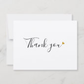 Eenvoudige Rustic Kraft Script Business - Hartelij Bedankkaart (Voorkant)