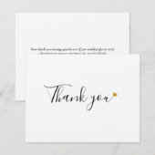 Eenvoudige Rustic Kraft Script Business - Hartelij Bedankkaart (Voorkant / Achterkant)