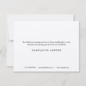 Eenvoudige Rustic Kraft Script Business - Hartelij Bedankkaart (Achterkant)