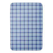 Eenvoudige Rustieke Blauwe Stijl Check Badmat (Voorkant Verticaal)