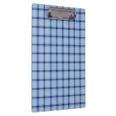Eenvoudige Rustieke Blauwe Stijl Check  Klembord (Rechts)