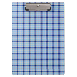 Eenvoudige Rustieke Blauwe Stijl Check  Klembord
