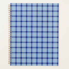 Eenvoudige Rustieke Blauwe Stijl Check  Planner
