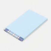 Eenvoudige Rustieke Blauwe Stijl Check Post-it® Notes (Schuin)