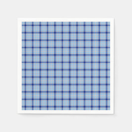Eenvoudige Rustieke Blauwe Stijl Check  Servet