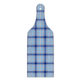 Eenvoudige Rustieke Blauwe Stijl Check  Snijplank