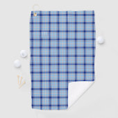 Eenvoudige Rustieke Blauwe Stijl Schake Golfhanddoek (Insitu)