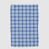Eenvoudige Rustieke Blauwe Stijl Schake Golfhanddoek (Voorkant)