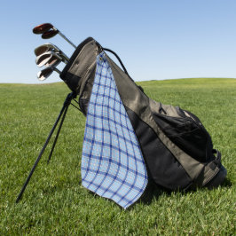 Eenvoudige Rustieke Blauwe Stijl Schake Golfhanddoek