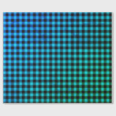 Eenvoudige rustieke Blauwgroen Blue Black Buffalo  Cadeaupapier (Vlak)