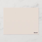 Eenvoudige rustieke bloemen dank u receptie Kaart (Achterkant)