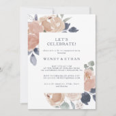 Eenvoudige rustieke bloemen Laten we de uitnodigin Kaart (Voorkant)