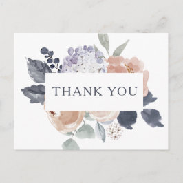 Eenvoudige rustieke bloemenbruiloft dank u Briefka Briefkaart