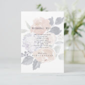 Eenvoudige rustieke bloemenbruiloft die goed Kaart (Staand voorkant)