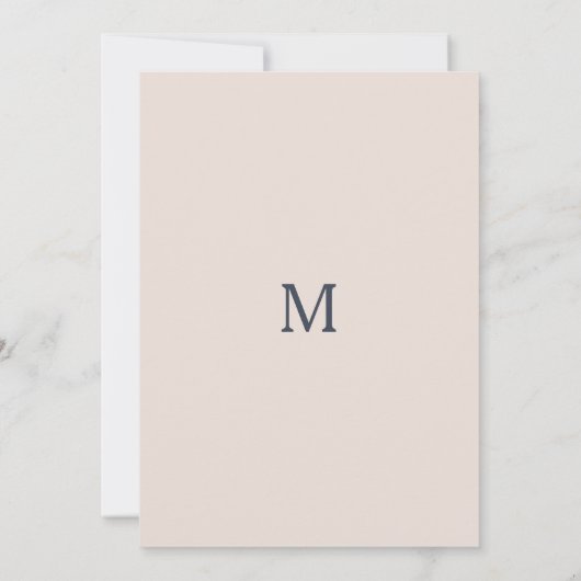 Eenvoudige rustieke bloemenbruiloft uitnodiging (Achterkant)