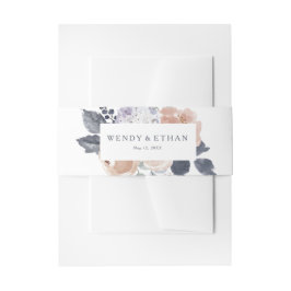 Eenvoudige rustieke bloemenbruiloft uitnodiging bu uitnodigingen wikkel