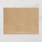 Eenvoudige Rustieke Bloemenslingers Zakelijke Dank Briefkaart (Achterkant)