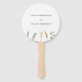 Eenvoudige Rustieke Boho Bloemige Wilde Bloemen Br Handwaaier