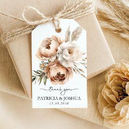 Eenvoudige Rustieke Boho Huwelijksgunst Cadeautags Cadeaulabel