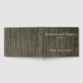 Eenvoudige & rustieke bruiloft / huwelijk gastenbo gastenboek (Volledig)