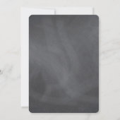 Eenvoudige rustieke bruiloft krijtbord & Waterverf Kaart (Achterkant)