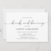 Eenvoudige rustieke bruiloft repetitie diner uitno kaart (Voorkant)