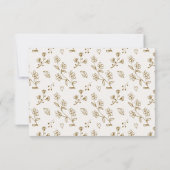 Eenvoudige rustieke bruiloft RSVP Respons Kaart - (Achterkant)